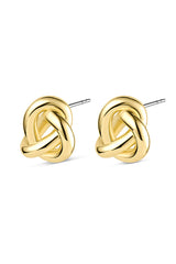14K Gold Infinity Knot Stud Earrings