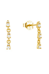 14K Gold Pear Drop Earrings