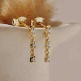 14K Gold Pear Drop Earrings