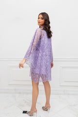 Mila Lilac Caftan Dress