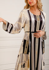 Abeena Black Caftan Dress