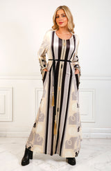 Abeena Black Caftan Dress