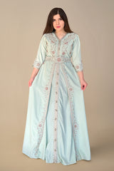 Aya Floral Embroidery Caftan