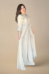 Aya Floral Embroidery Caftan