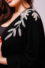 Ayla Black Embellished Abaya