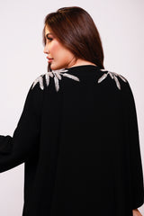 Ayla Black Embellished Abaya