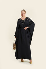 Dalida Black Caftan Dress