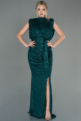 Dilara Emerald Green Sequin Gown