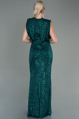 Dilara Emerald Green Sequin Gown