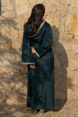 Durrah Emerald Green Abaya Kimono