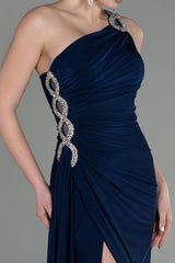 Evora Navy Gown