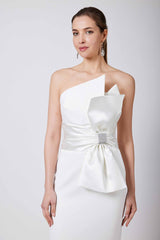 Indira White Bow Dress
