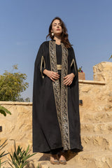 Zuria Black Cape Abaya