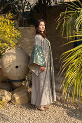 Mosaic Green Abaya Kimono