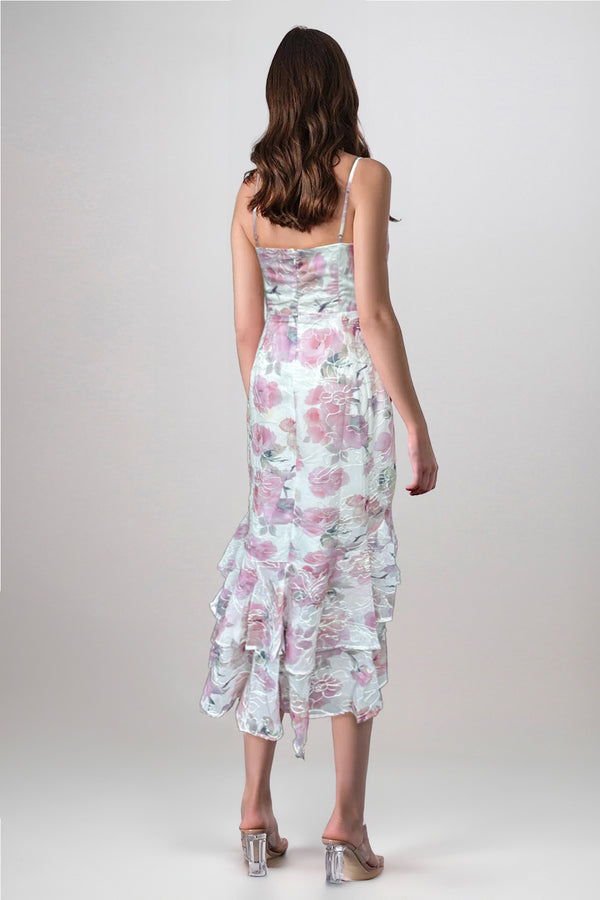 Ophelia Floral Midi Dress