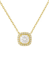 Pave Double Halo Necklace