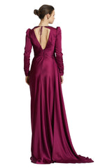 Roya Plum Gown