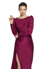 Roya Plum Gown