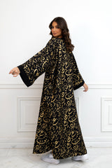 Luxury Arabic Calligraphy Abaya Kimono