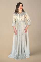Aya Floral Embroidery Caftan