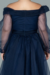 Delilah Navy Blue Gown