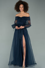 Delilah Navy Blue Gown