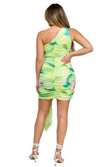 Estelle Abstract Printed Mini Dress