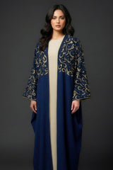 Harf Navy Abaya Kimono