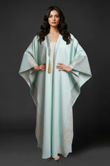 Layan Mint Green Abaya Kimono