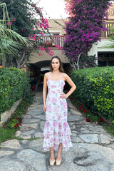 Ophelia Floral Midi Dress