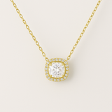 Pave Double Halo Necklace