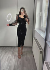 Samantha Velvet Midi Dress