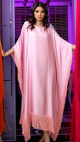 Latifa Fringe Caftan Dress