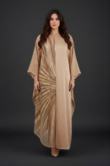 Sadeem Beige Abaya Kimono