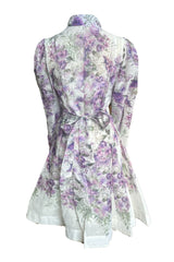 Seba Lilac Floral Mini Dress