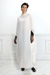 Theema White Caftan Dress
