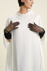 Theema White Caftan Dress