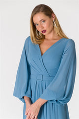 Dalina Maxi Dress-Ocean Blue