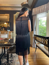 Gigi Black Fringe Dress