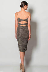 Sierra Midi Olive Green Dress