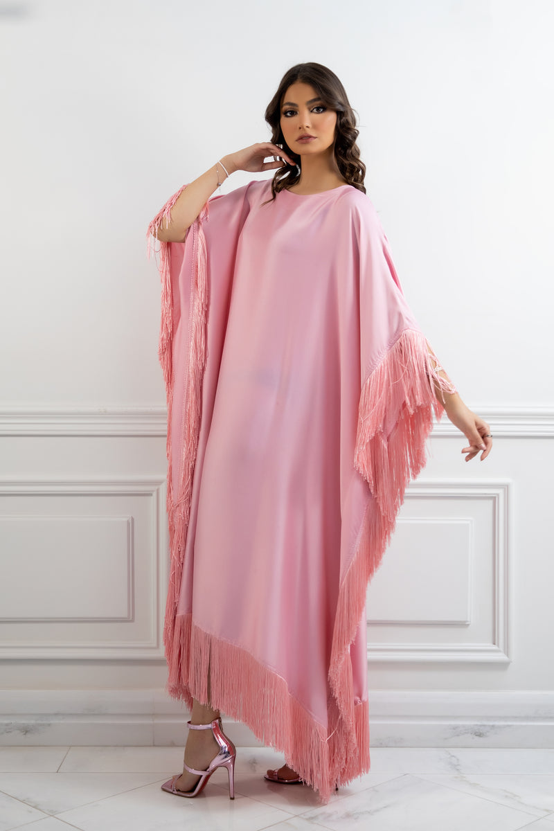Latifa Fringe Caftan Dress Latifa Fringe Caftan Dress