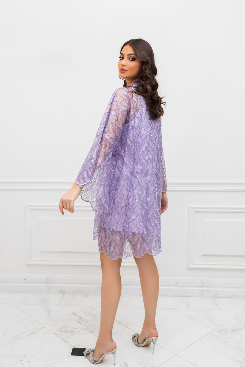 Mila Lilac Caftan Dress