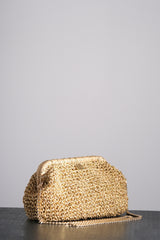 Crochet Gold Knit Bag