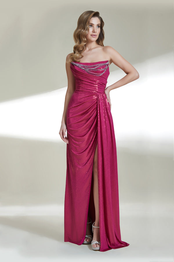 Celine Fuchsia Gown