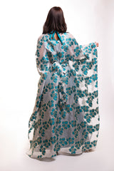 Alice Green Floral Butterfly Caftan Dress