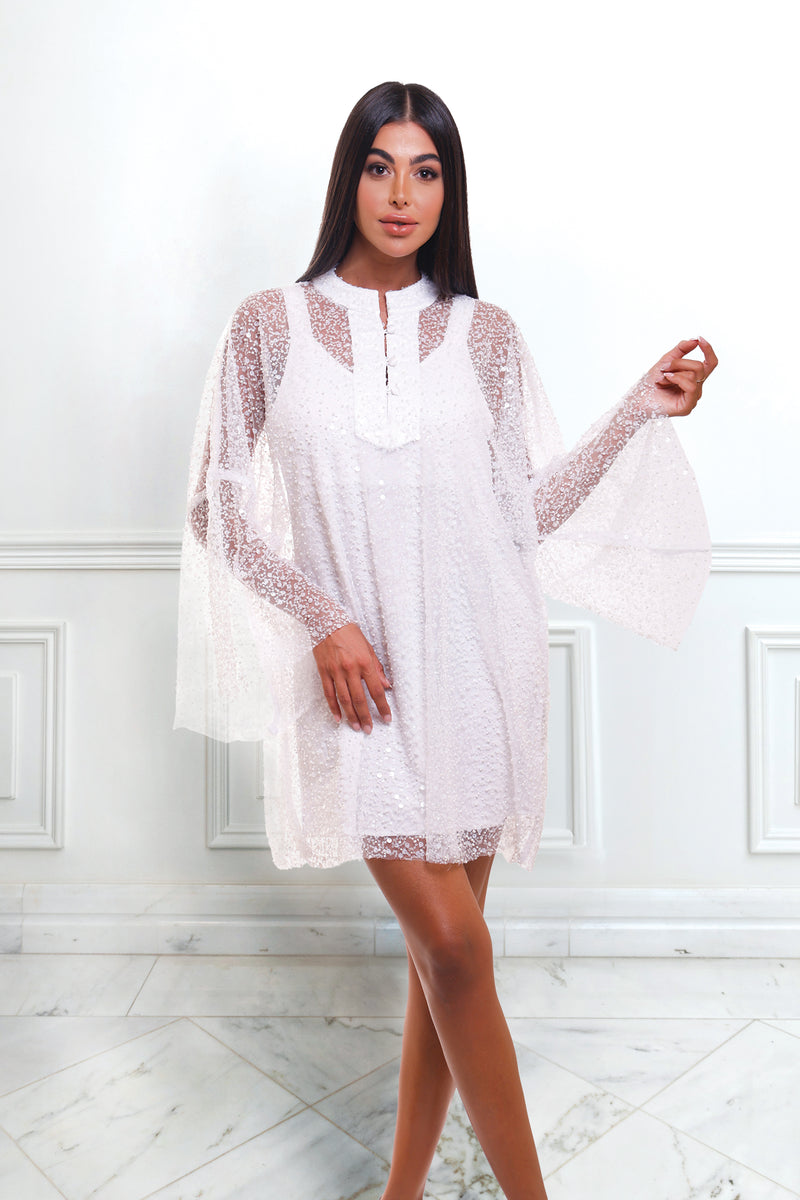 Dua White Caftan Dress (multiple lengths) Dua White Caftan Dress (multiple lengths)
