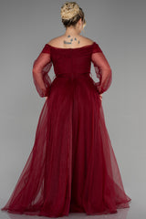 Delilah Burgundy Gown