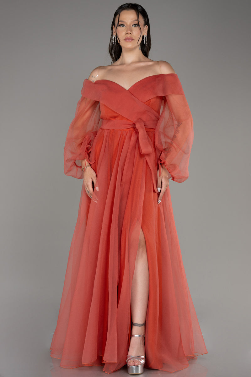 Delilah Orange Gown