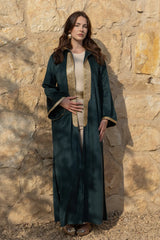 Durrah Emerald Green Abaya Kimono