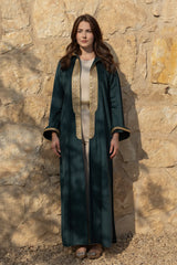 Durrah Emerald Green Abaya Kimono